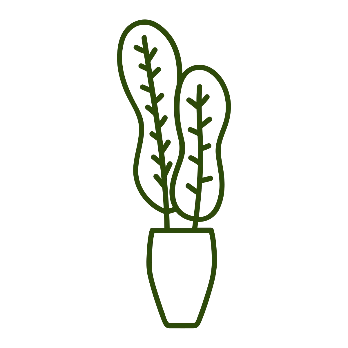 A small potted plant icon